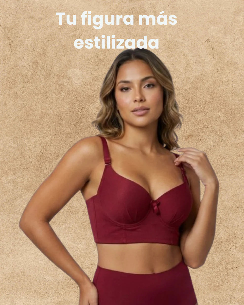 4X1 Brasier Push Up Corrector de Postura con 8 Broches