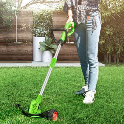 🍃Guadaña recargable portátil con ruedas para césped 🍃