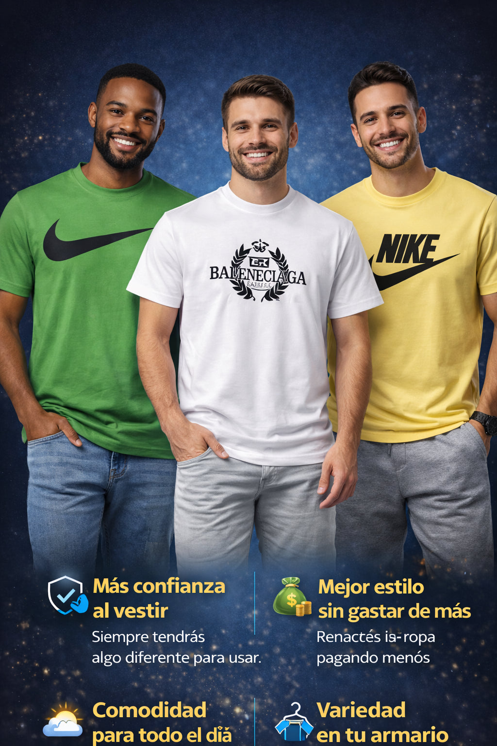 Camisetas PREMIUM Para Hombre ⭐⭐⭐⭐⭐