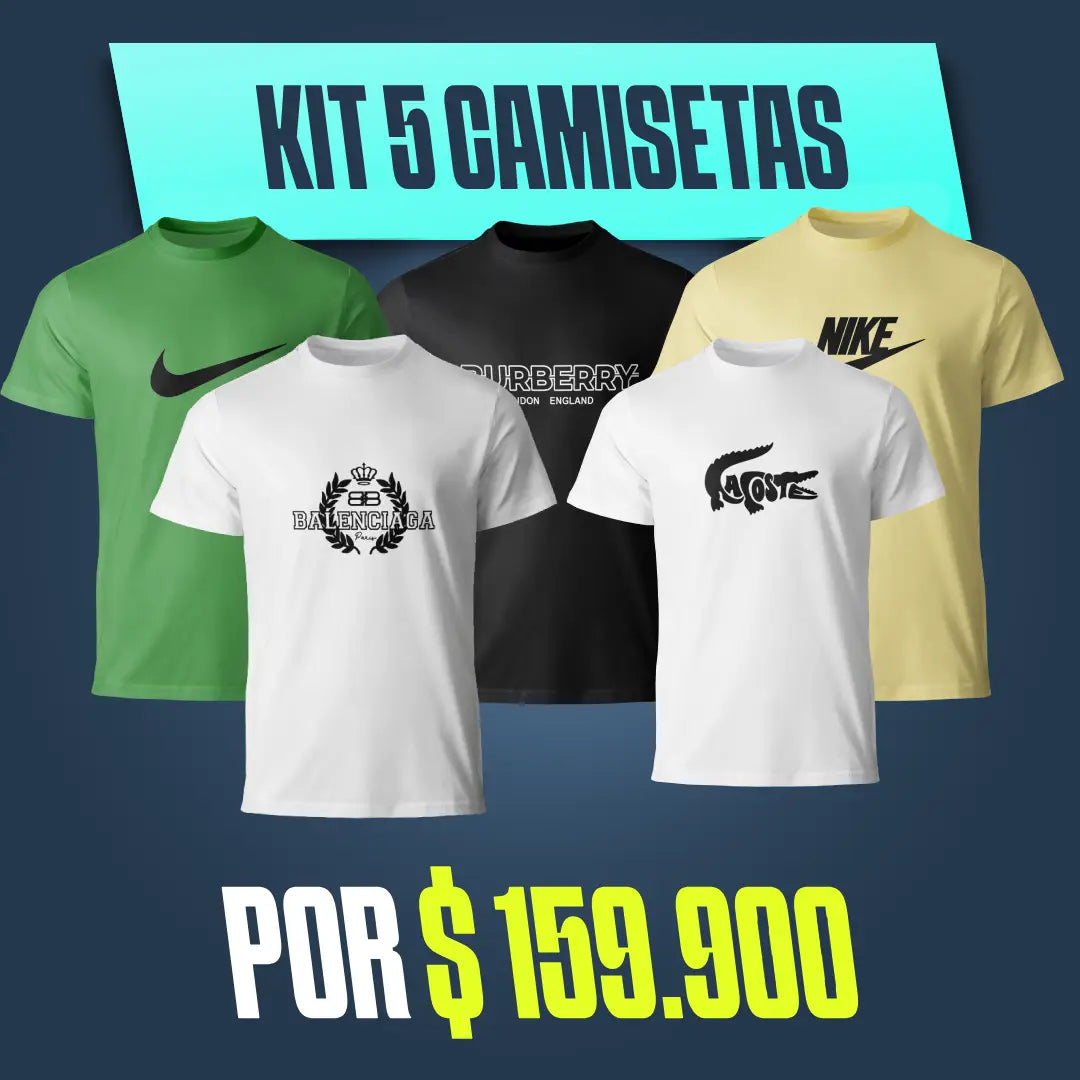 Súper Combo Camisetas Hombre⭐⭐⭐⭐⭐