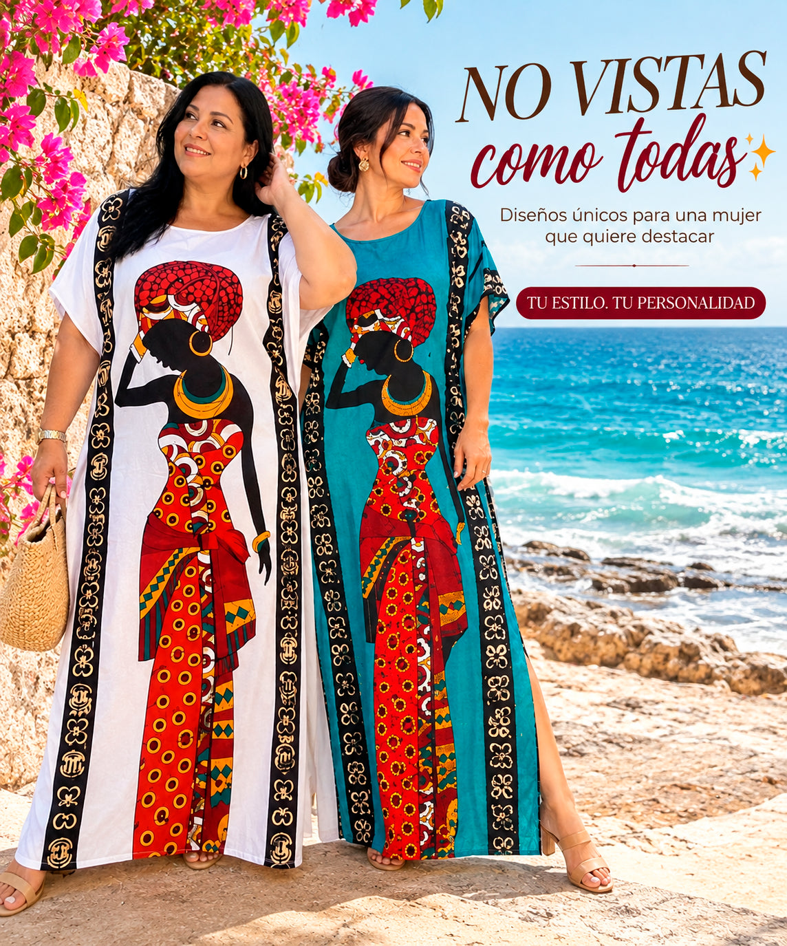 Vestido tipo túnica de tela premium✨