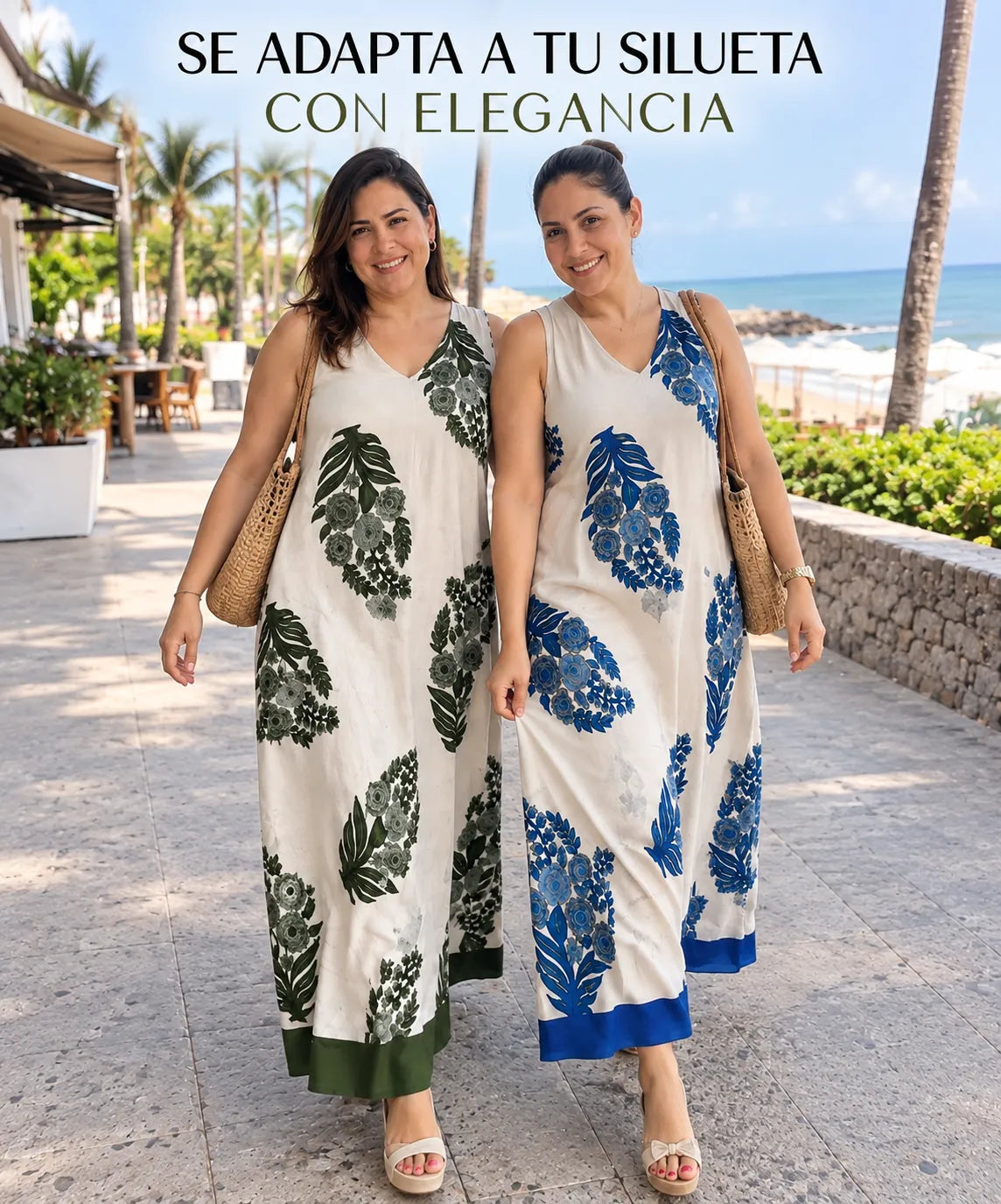 Vestido de tela chalis premium - Paga 1 lleva 2