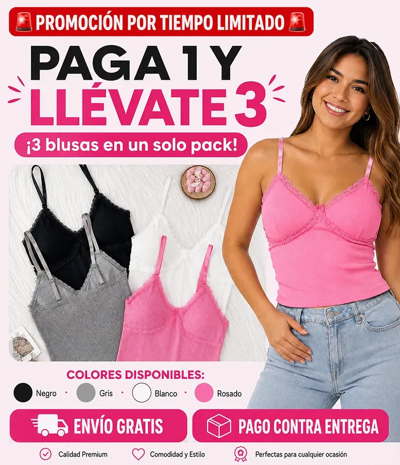Top con Copa Integrada - Paga 1 lleva 3