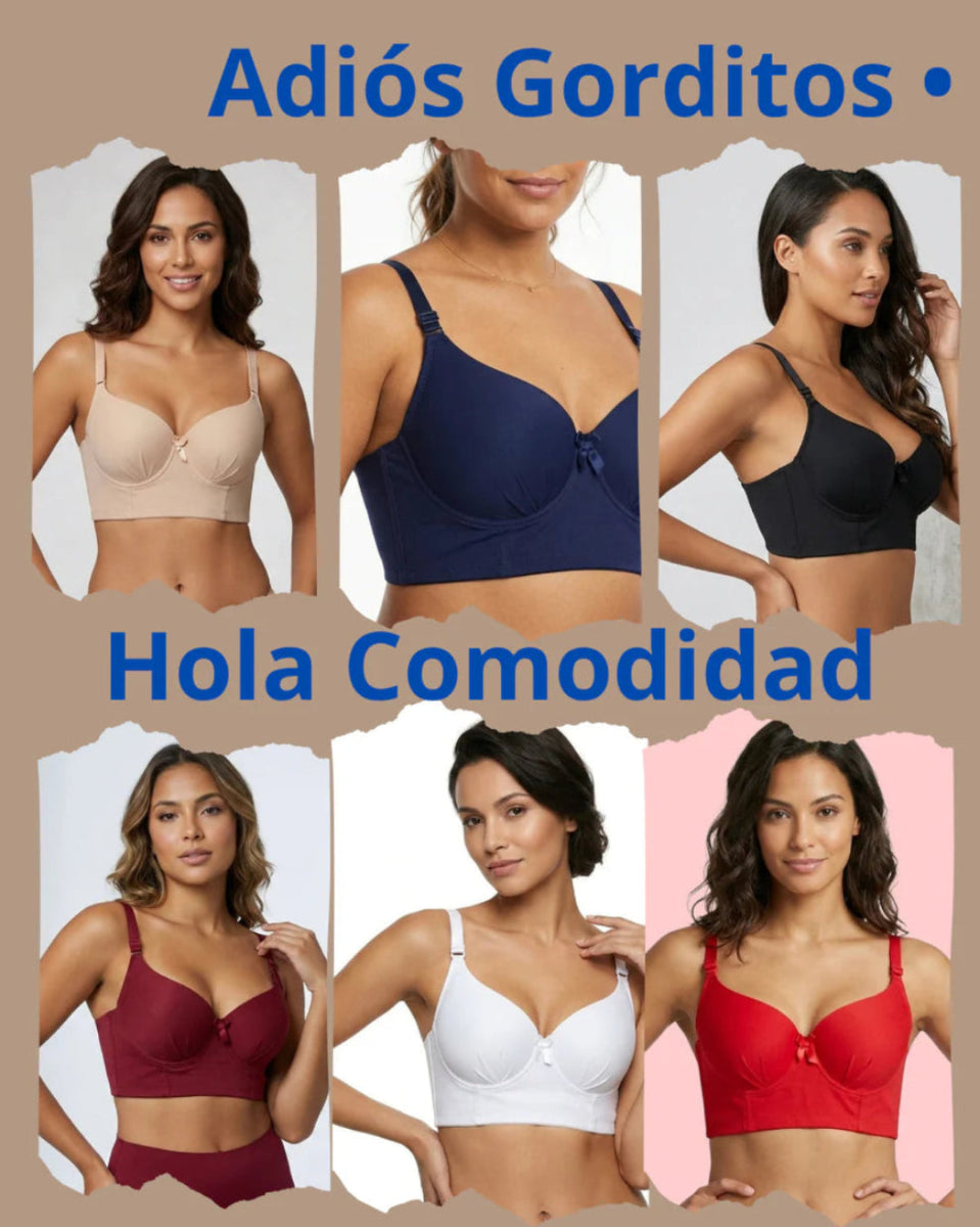 4X1 Brasier Push Up Corrector de Postura con 8 Broches