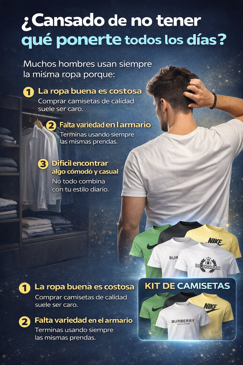 Camisetas PREMIUM Para Hombre ⭐⭐⭐⭐⭐