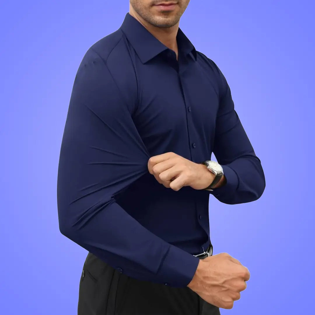Camisa De Microfibra Elástica Caballero⭐⭐⭐⭐⭐
