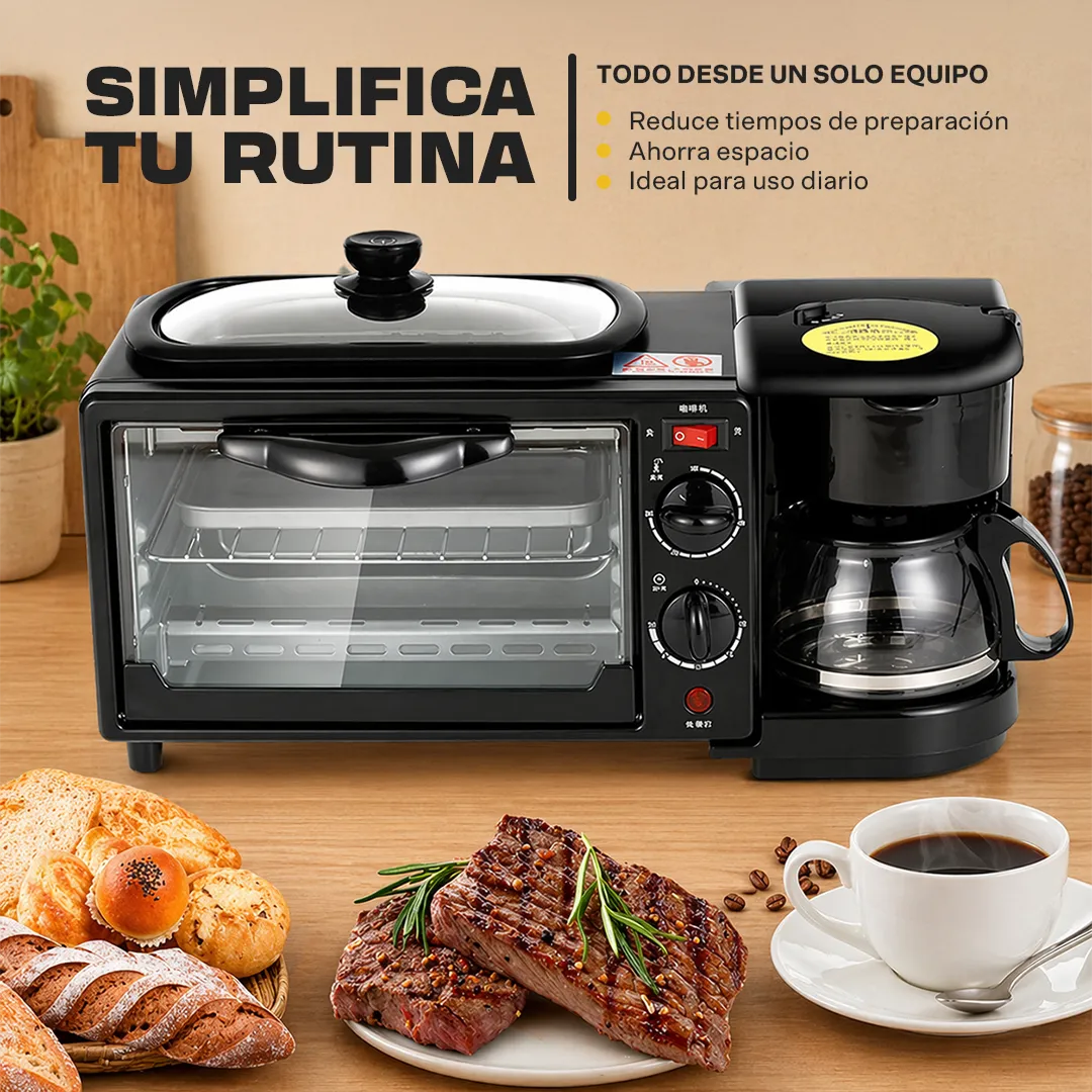 Horno eléctrico 3 en 1