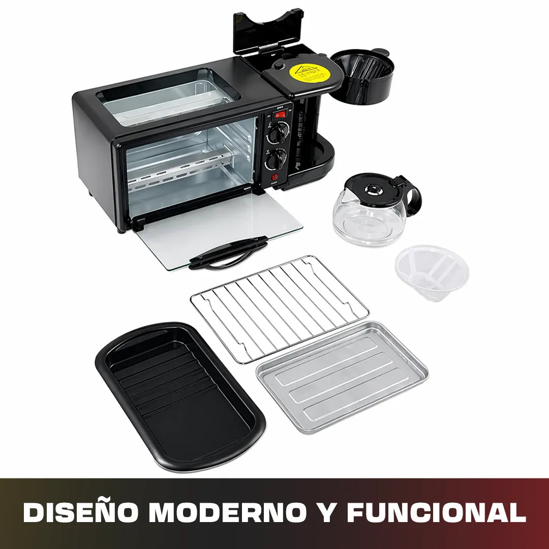 Horno eléctrico 3 en 1