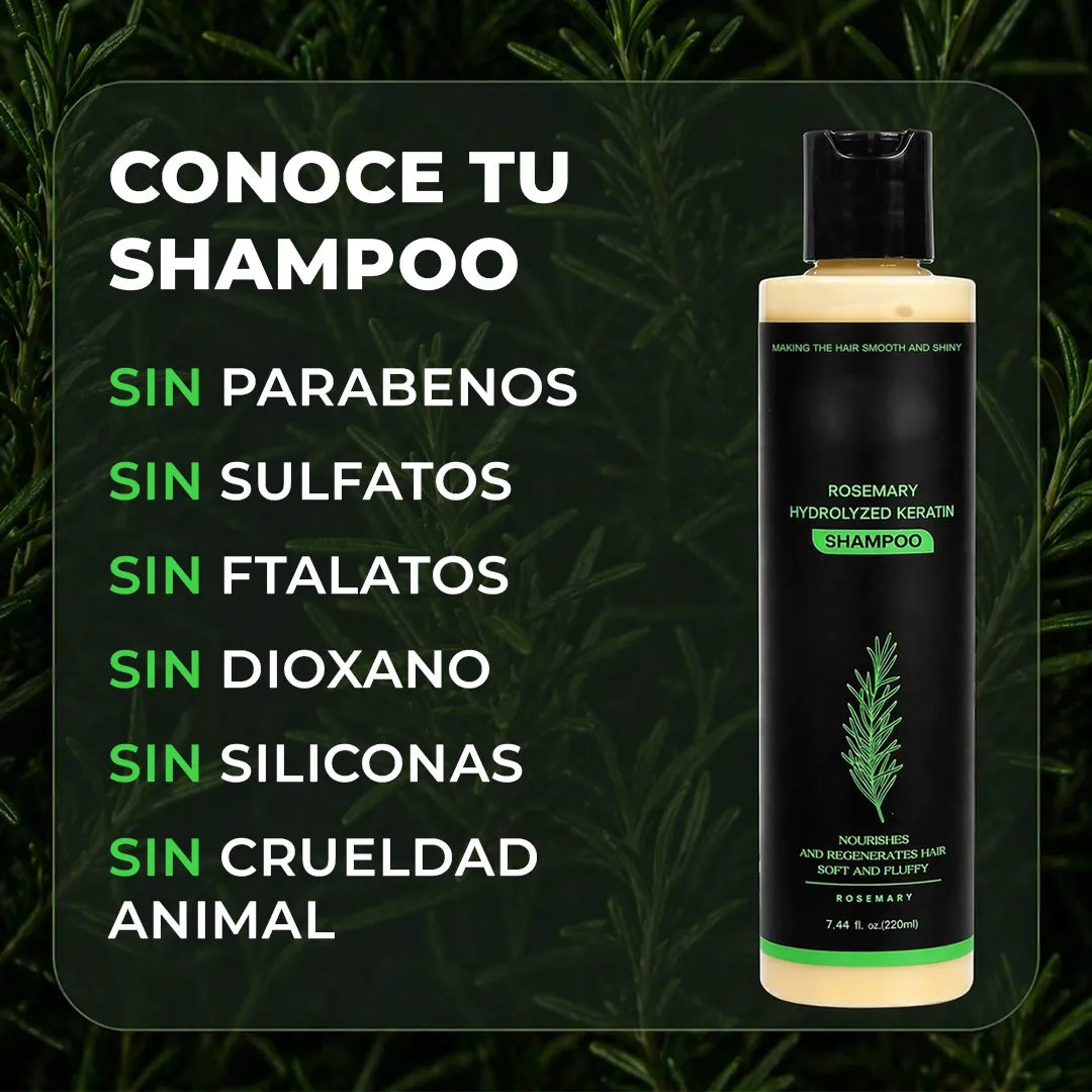 Shampoo estimulador para crecimiento del cabello