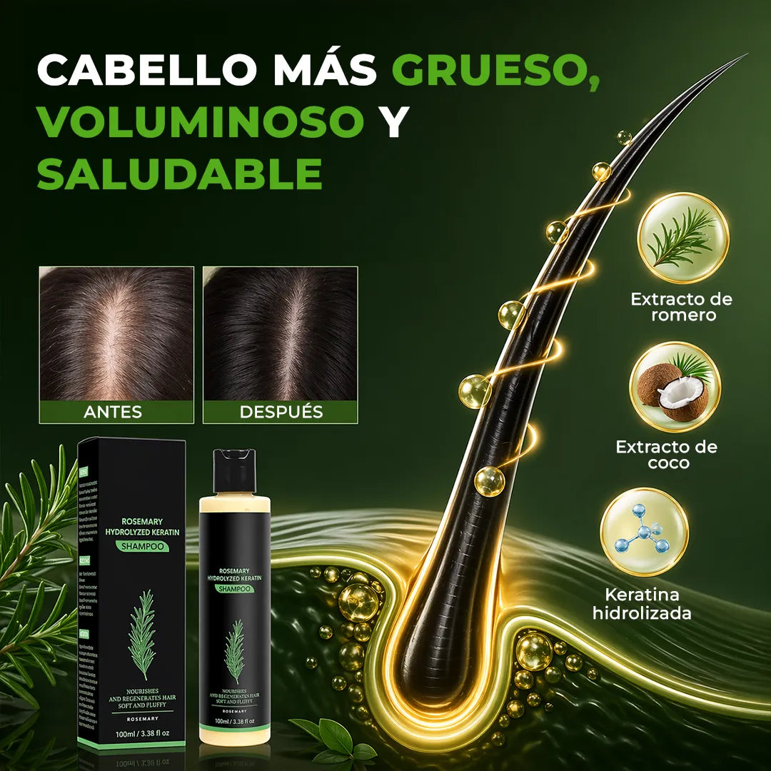 Shampoo estimulador para crecimiento del cabello