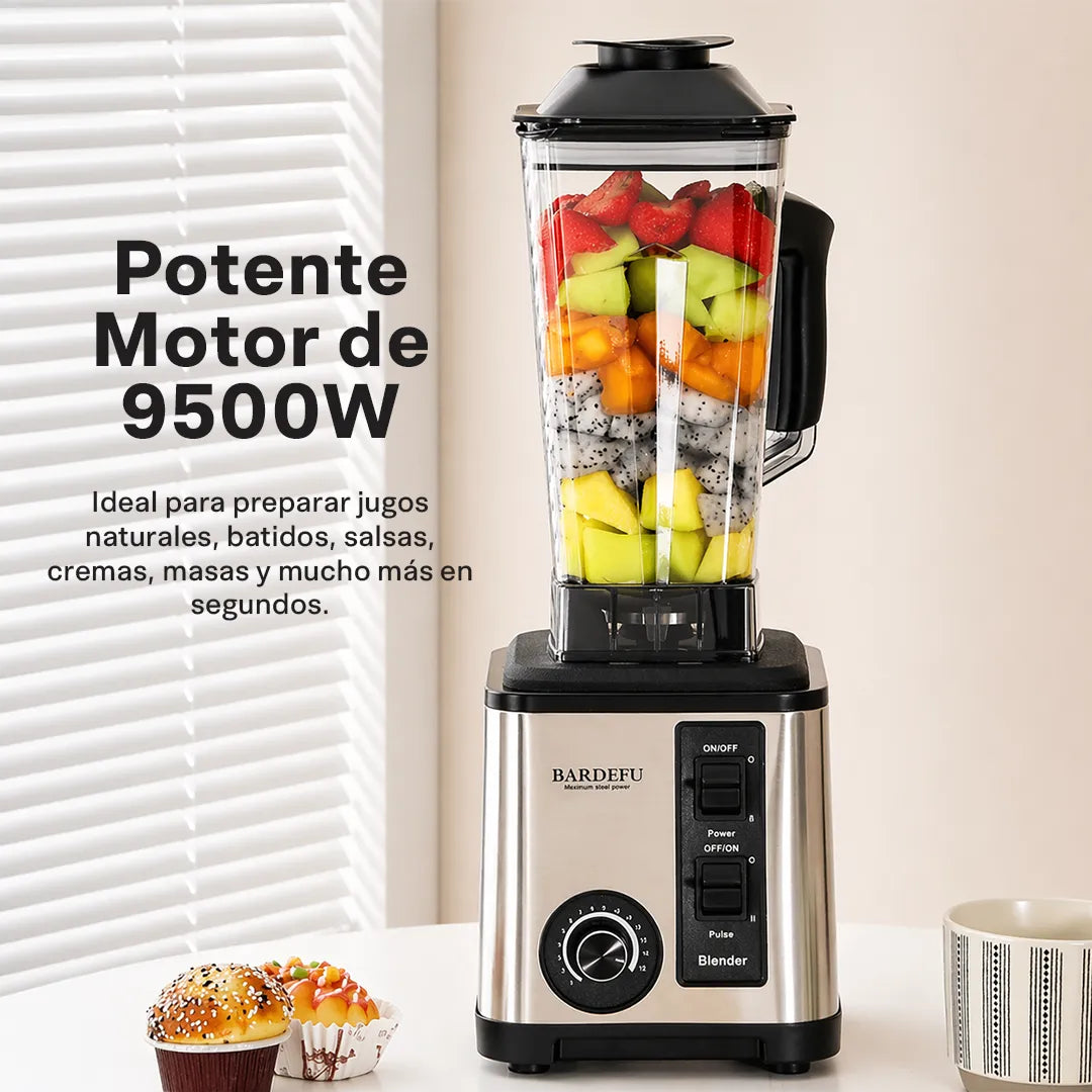 Licuadora Multifuncional de Acero Inoxidable 8 en 1