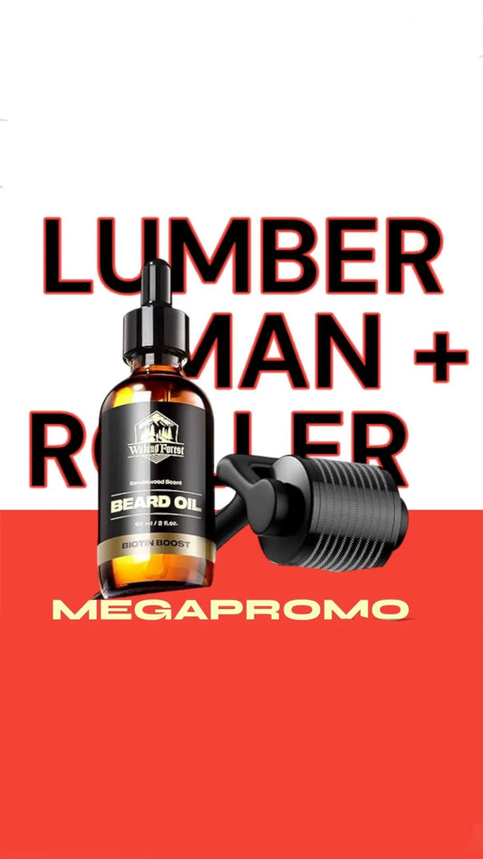 🔥KIT X2 DERMAROLLER + TONICO LUMBERMAN 🧔🏻‍♂️