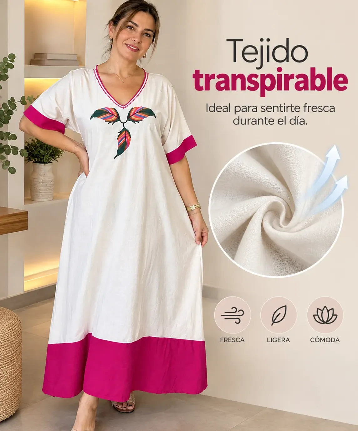 Vestido de tela premium fresca y cómoda - Paga 1 lleva 2