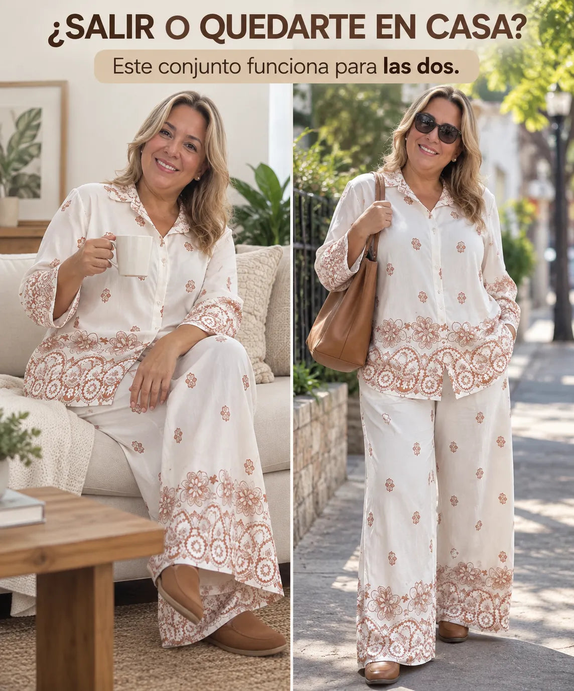 Conjunto exclusivo en lino importado