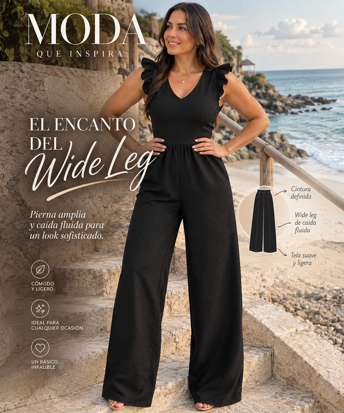 Enterizo Verona - Tela fresca y Wide fit