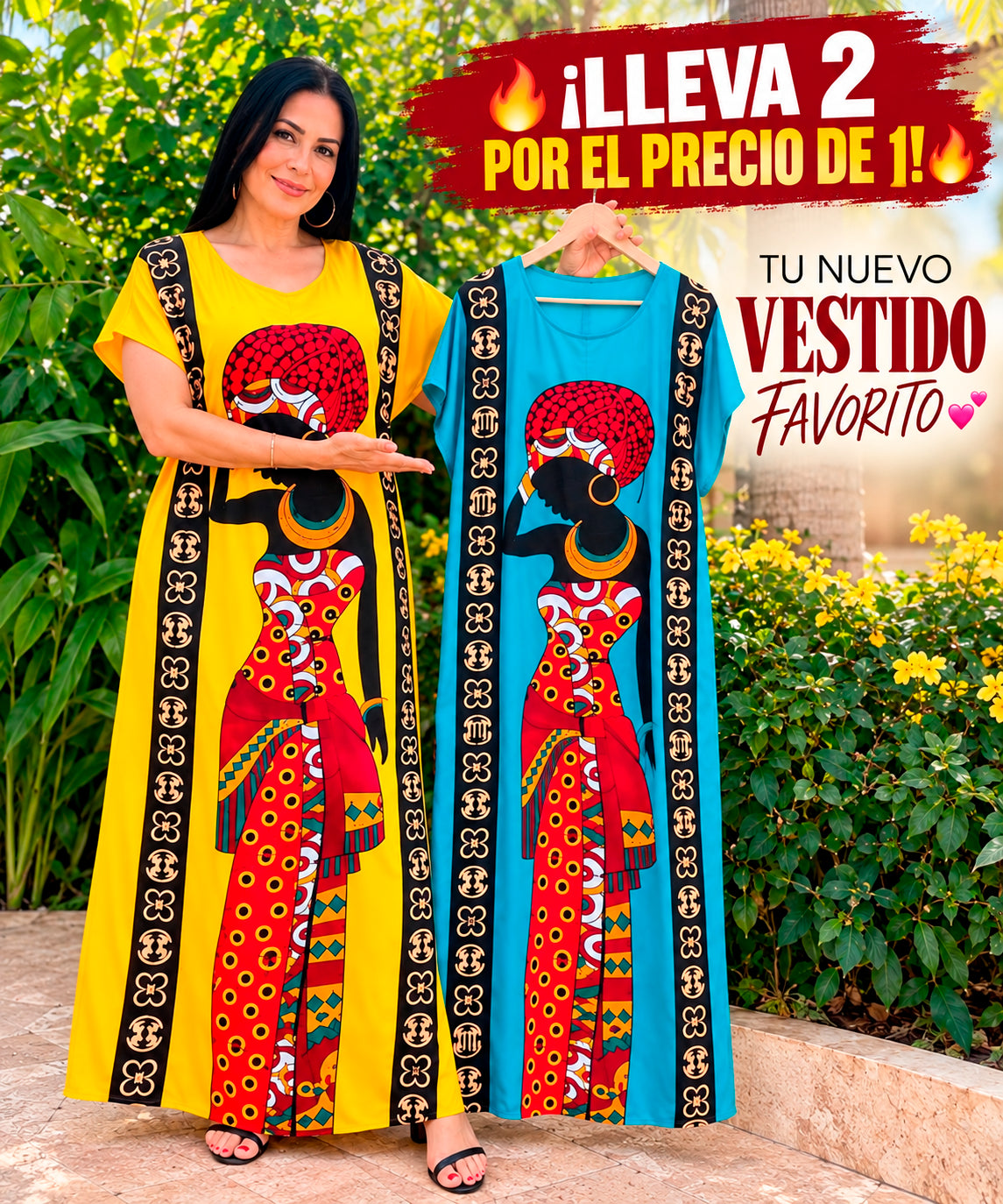 Vestido tipo túnica de tela premium✨