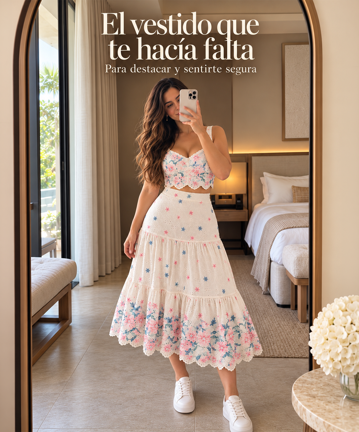 Conjunto Camelia - Bordado floral