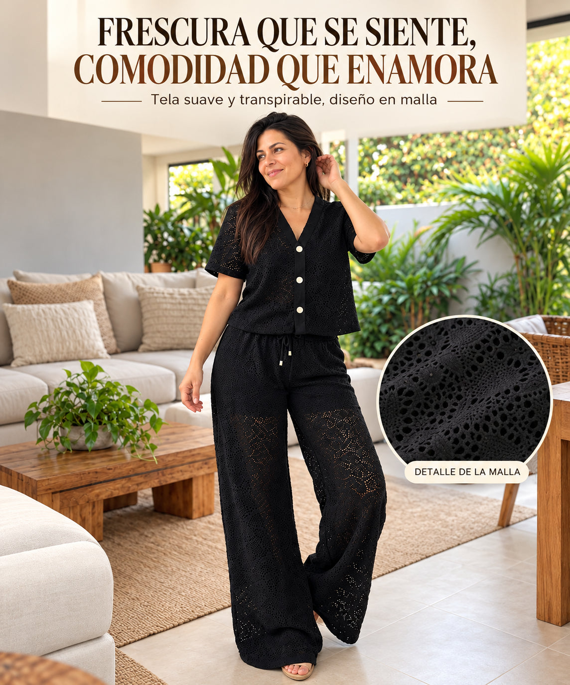 Conjunto en malla Estrella🌿✨