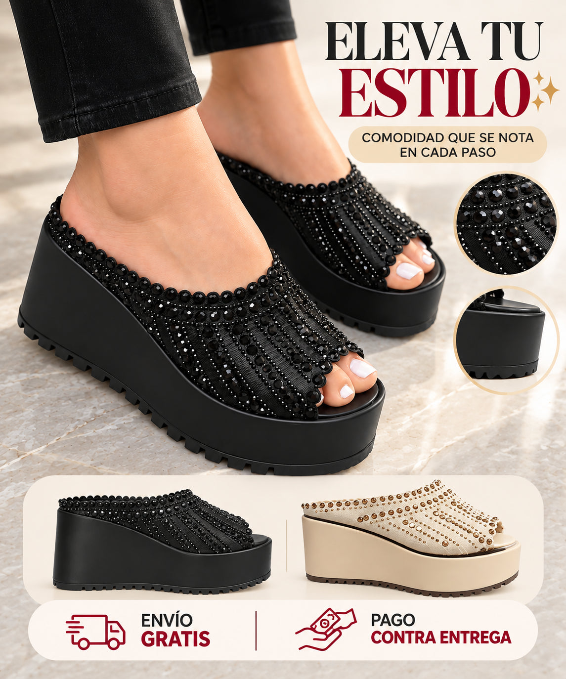 Sandalias con plataforma Glam