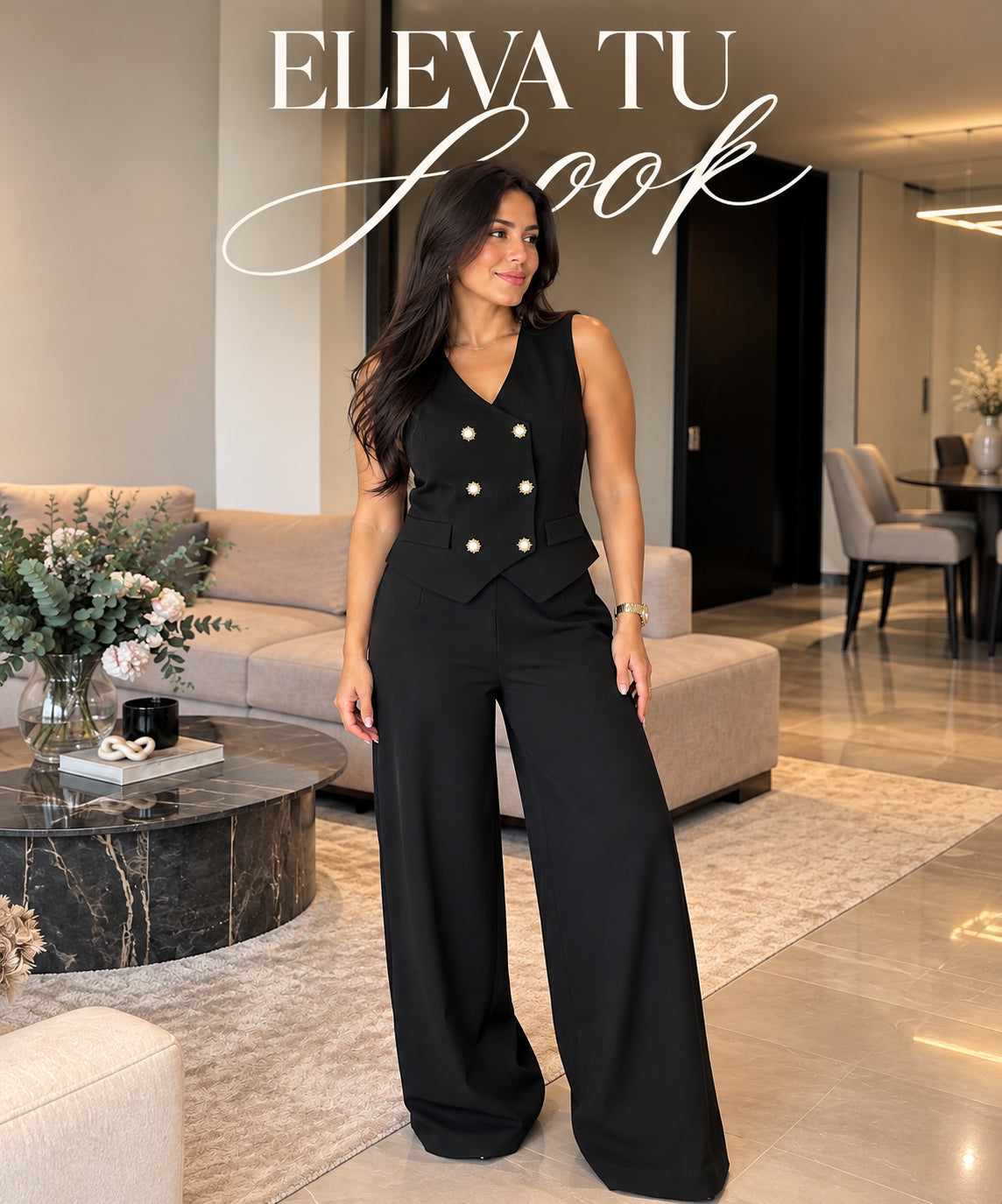 Conjunto Premium elegante de tela sofisticada y refrescante💎