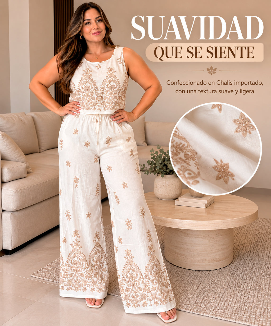 Conjunto de chalis casual y elegante en tendencia🔥