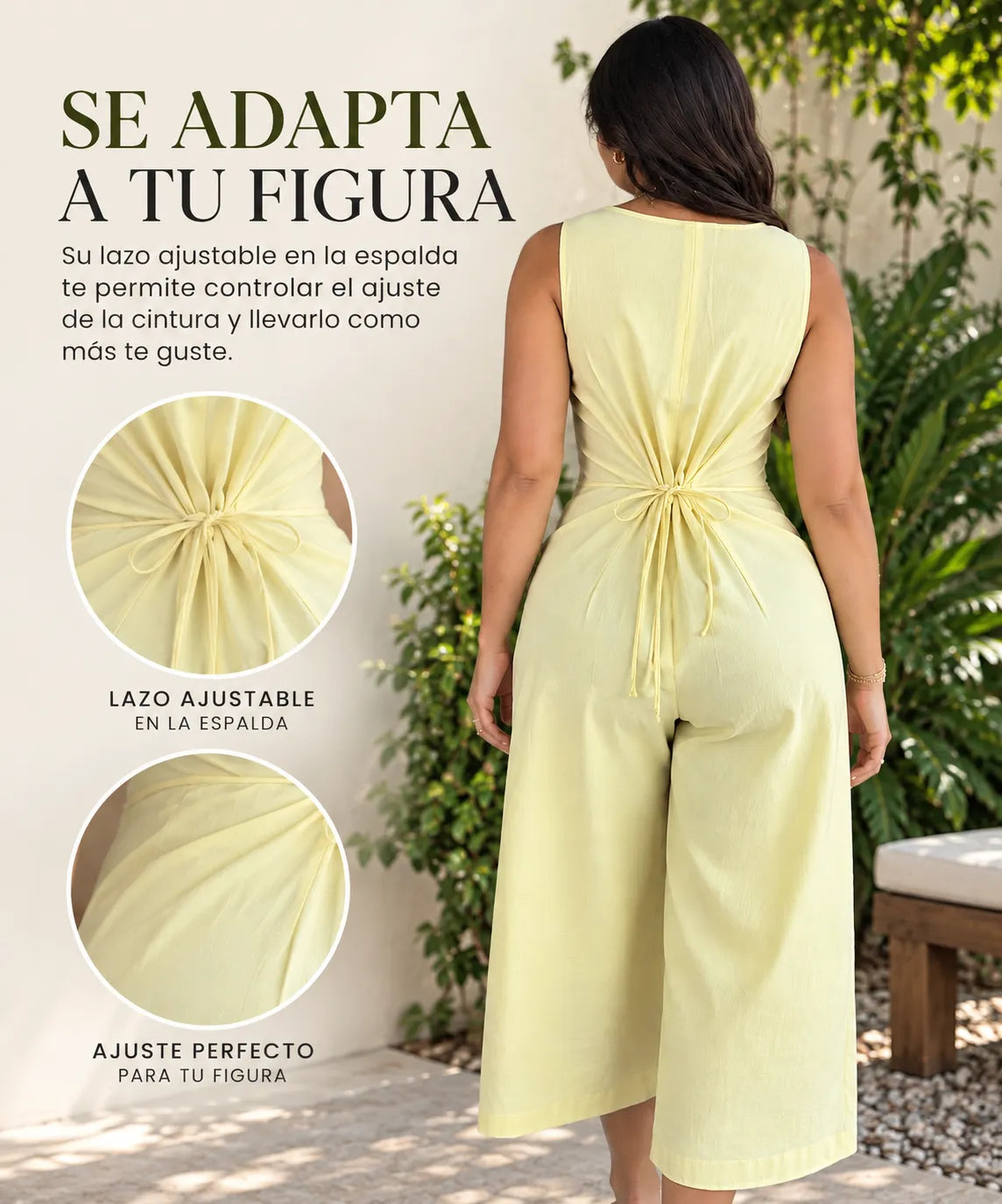 ✨ Enterizo Capri en Algodón y Lino – Fresco y Cómodo