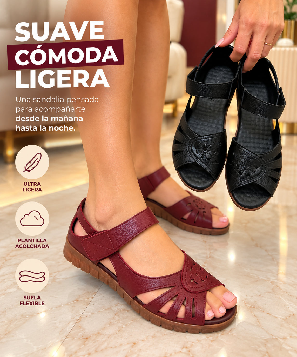 Sandalias Serena Comfort Elegante