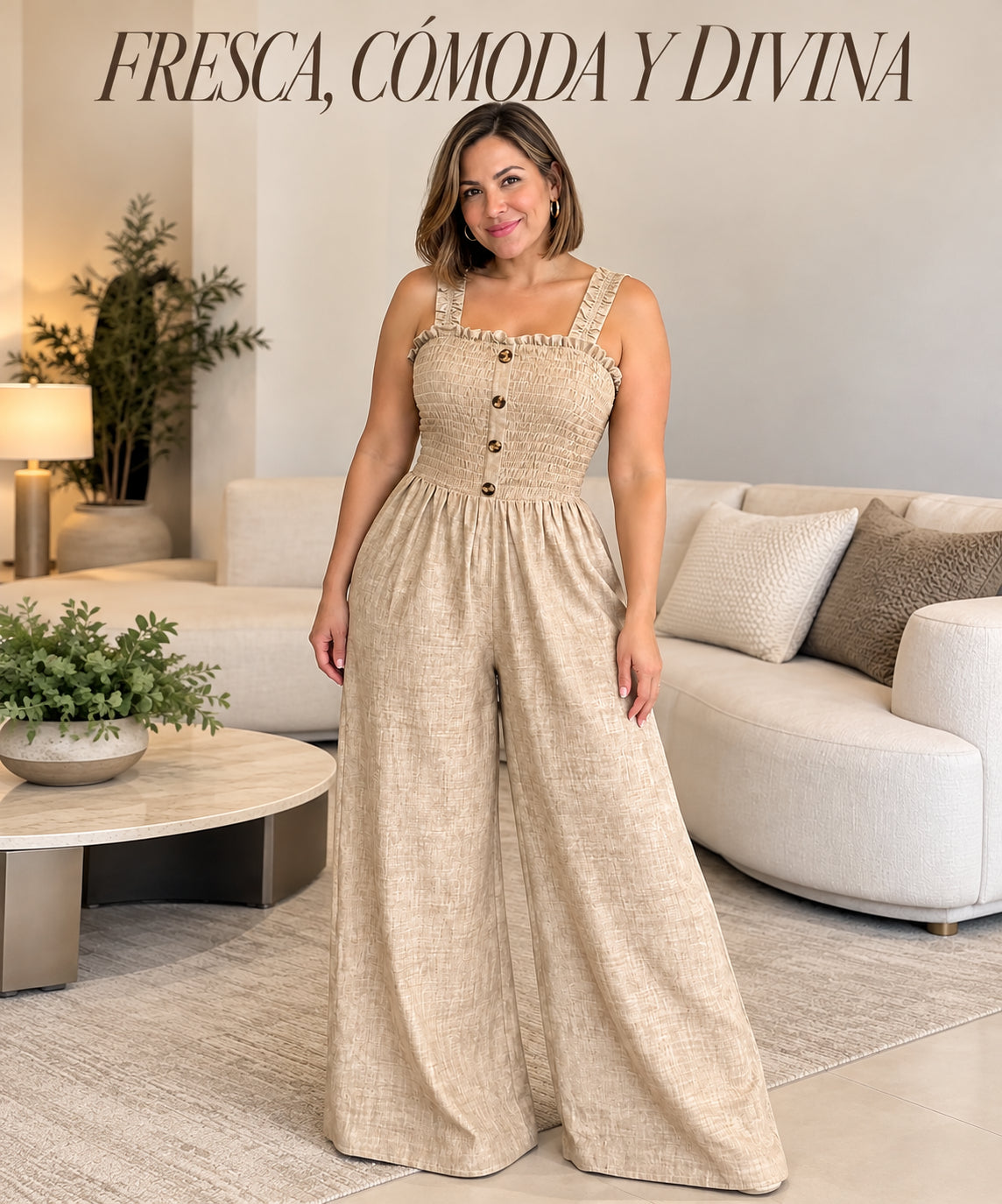 Enterizo largo Diva - Tela chalis premium✨
